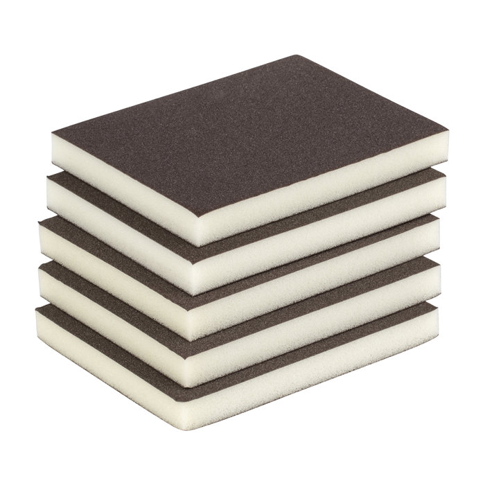 Slibesvamp korn 180 - 10 x 12 mm 5 stk.